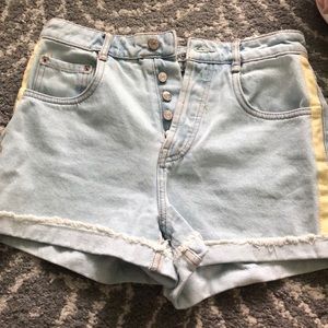 Size 4 high waisted denim shorts